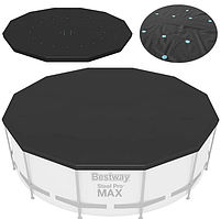 Чохол тент для круглого каркасного басейну 366 см Захисне покриття для басейну від забруднень