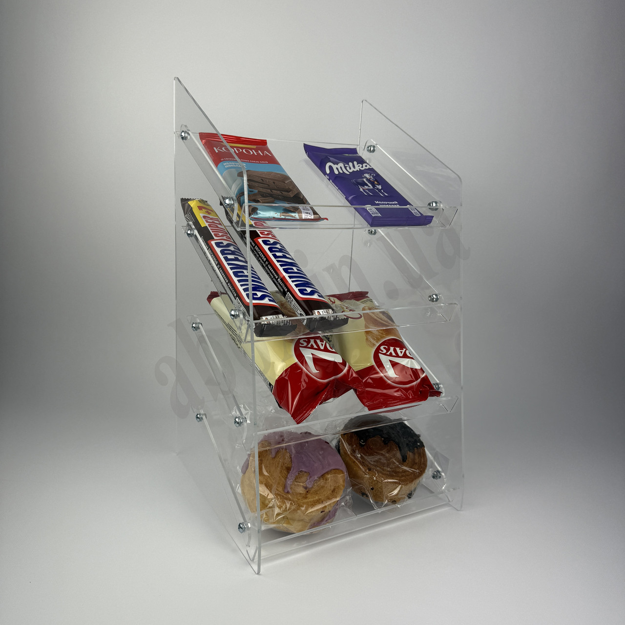 Вітрина прикасова для випічки та солодощів | 4 полички, фото 1