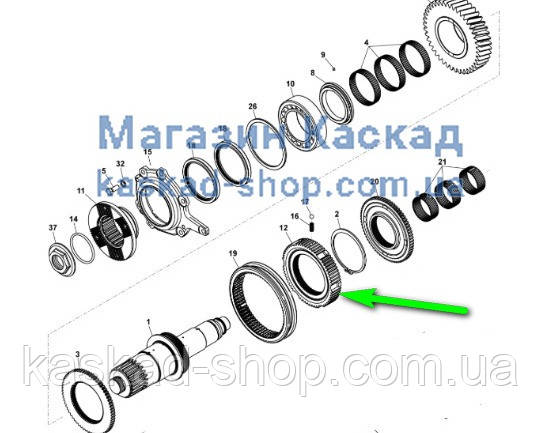 2016591224 Джифтер роздавальної коробки Tatra-158 Phoenix.