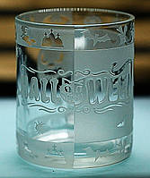 Скляна чашка 320 мл з гравіюванням Геловін Halloween кружка з відьмою гарбузами та привидами Тематичний подарунок