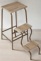 Стул стремянка трансформер для дома 65 см Molla Max дуб сонома