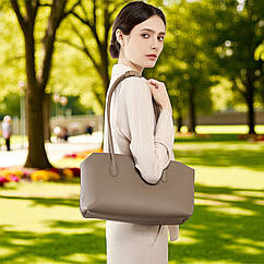 Вишукана жіноча сумка шопер з натуральної шкіри подарункова сумочка через плече на кожен день