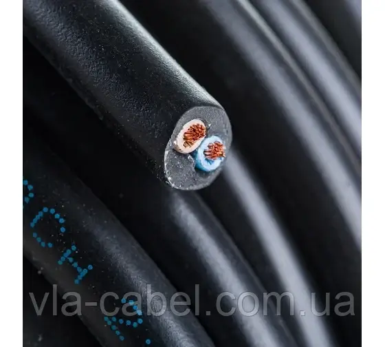 Провід ПВС 2х1.5 мідний з'єднувальний чорний Одеса ГОСТ (бухта 100м), фото 1