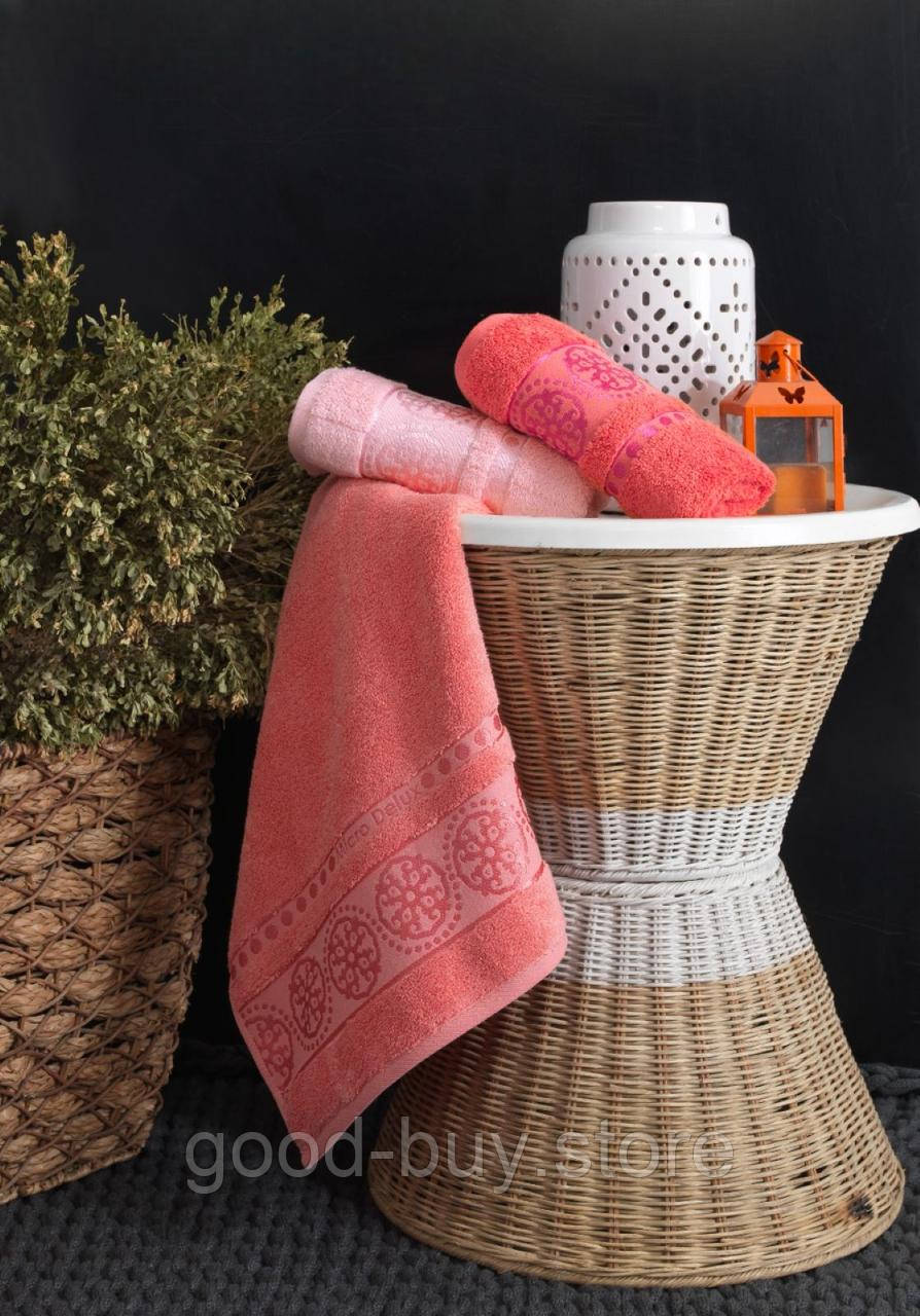 Набір рушників для обличчя Cestepe Orient micro Delux Rosa 3 шт. бавовна Туреччина