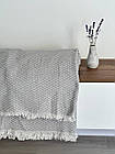 Плед-покривало "Зигзаг №4", 100% cotton, сірий колір, фото 6