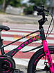 Дитячий велосипед 16" Corso Stream SM-30270 чорно-рожевий на зріст 100-115 см, фото 7