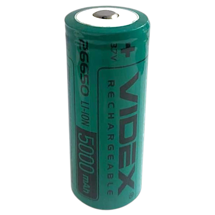 Акумулятор Videx Li-ion 26650 5000mAh (без захисту) (27301)