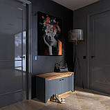 Тумба ТВ Нордік 980 Еверест Графіт, Дуб крафт золотий (98х38х53 см), фото 5