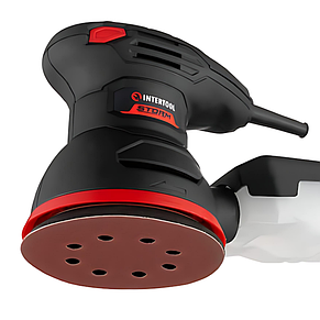 Шліфмашина ексцентрикова з регулюванням обертів 125мм 300Вт INTERTOOL WT-0541, фото 2