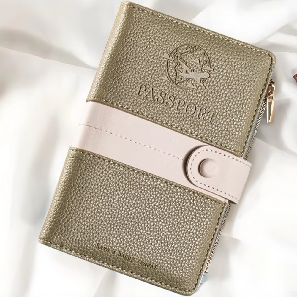 Обкладинка для паспорта, дорожній холдер для посвідчення, паспорта, банківських карток, квитків і документів, хакі, фото 1