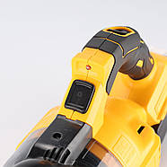 Ручний бездротовий пилосос з 2 акумуляторами 48V 5Ah та різними насадками Жовтий, фото 7