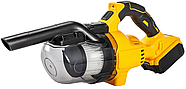 Ручний бездротовий пилосос з 2 акумуляторами 48V 5Ah та різними насадками Жовтий, фото 4