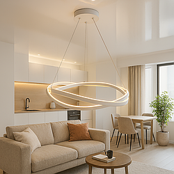 Люстра сучасна Лед Artlight 108W до 20 м² колір Білий 2463/80WH