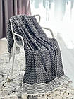 Плед-покривало "Зигзаг №7", 100% cotton, графітовий колір, фото 2