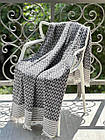 Плед-покривало "Зигзаг №7", 100% cotton, графітовий колір, фото 9