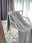 Плед-покривало "Зигзаг №5", 100% cotton, сірий колір, фото 2
