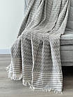 Плед-покривало "Зигзаг №5", 100% cotton, сірий колір, фото 8
