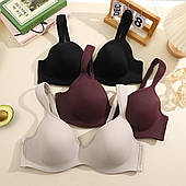 Гладкий бюстгальтер на широких, потовщених бретелях, С/D-ка