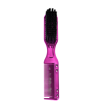 Щітка для фейду з гребінцем Hots Professional Barber Pink (HP1033-PN)
