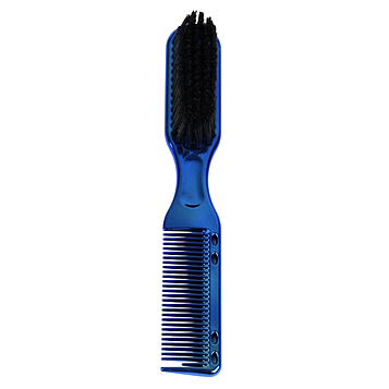 Щітка для фейду з гребінцем Hots Professional Barber Blue (HP1033-BLU)