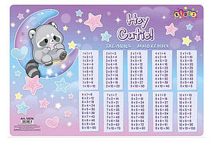 Підложка настільна Kidis Raccoon Таблиця множення 42,5*29см (20)