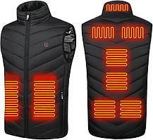 Чоловіча електрична жилетка з підігрівом Monave — 9 зон нагрівання, 3 режими температури, водовідштовхувальна