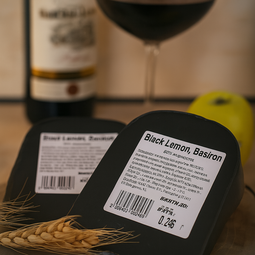 Сир "Чорний Лимон" 🍋 ("Black Lemon"). 250 гр. Голандія, фото 1