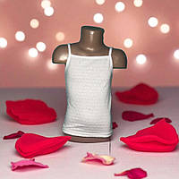 Топ-майка біла на брительках