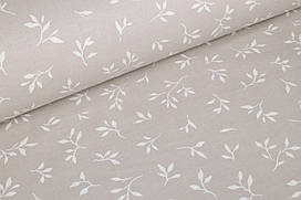 Ранфорс 240 см Гілочки на світло-бежевому