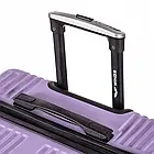 Стильна дорожня валіза L Wings Egret на колесах 97 л abs пластик, телескопічна ручка, колір червоний, фото 4