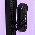 Стильна дорожня валіза L Wings Egret на колесах 97 л abs пластик, телескопічна ручка, колір червоний, фото 6