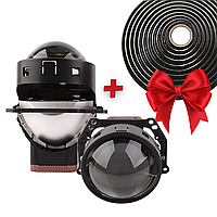 Автомобильные LED линзы AMS ULTIMATE U5 3.0 F 63вт белый свет на ближний и дальний свет