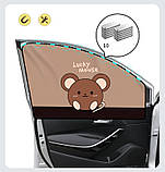 Дитяча сонцезахисна шторка в автомобіль на магнітах AIWA ліві задні двері 1 шт 04613, фото 2