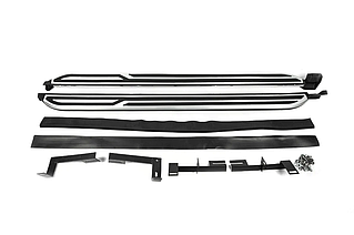 Бічні пороги площадки на Dacia Duster 2018-2024 Підніжки Дачія Дастер Оригінальний дизайн OEM