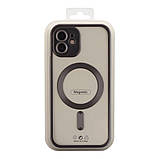 Чохол TPU Metallic Chrome Full Camera with Magsafe для iPhone 11 Колір Chrome Dark Blue, фото 3