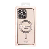 Чохол TPU Metallic Chrome Full Camera with Magsafe для iPhone 13 Pro Колір Chrome Dark Blue, фото 4