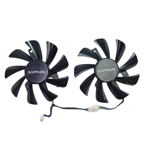Вентилятор (кулер) NTK 18286 для відеокарти Sapphire Pulse RX 570 Dual X комплект 2шт (FD9015U12S)