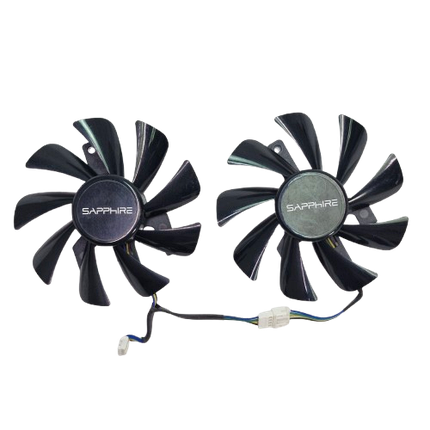 Вентилятор (кулер) NTK 18286 для відеокарти Sapphire Pulse RX 570 Dual X комплект 2шт (FD9015U12S), фото 1