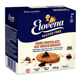 Галета Elovena з вівса з шоколадом без глютену, 162г