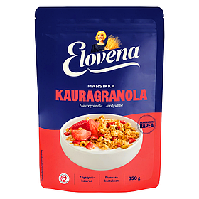 Вівсяна гранола полуниця Elovena 350г