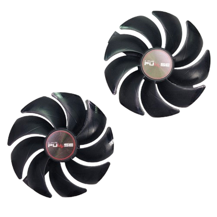 Вентилятор (кулер) FirstD 53872 для відеокарти Sapphire Pulse RX 5500/5600/5700 XT комплект 2шт. (FD10015M12D), фото 1