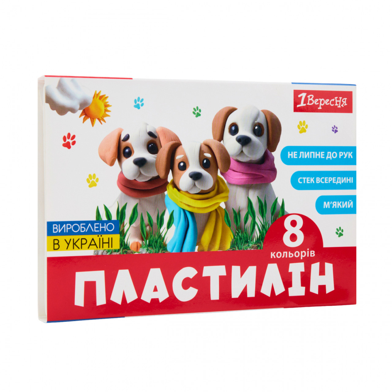 Пластилін "1В" Classic 8 кольор. 160гр №540659(30), фото 1