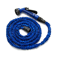 Шланг садовий X-hose з розпилювачем для води 15 м, Синій, фото 3