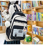 (Немаї кулона) Рюкзаки чоловічі та жіночі, модні студентські рюкзаки міський стильний Шкільний рюкзак опт, фото 2