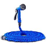 Посилений садовий диво шланг для поливання X-hose Pro 37.5 мм (75FT) з розпилювачем 7 режимів Синій, фото 3