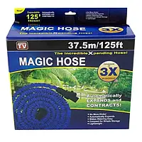 Посилений садовий диво шланг для поливання X-hose Pro 37.5 мм (75FT) з розпилювачем 7 режимів Синій