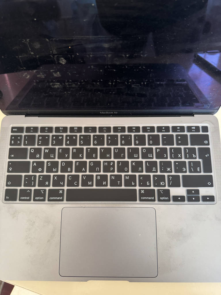 Накладка силікон на клавіатуру для Apple MacBook Air 13" (2020) UK (black) - фото покупців 1