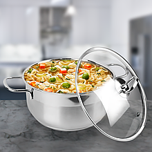 Каструля з кришкою, нержавіюча сталь (12 см, 0,5 л) MR-3508-12 Maestro (235)