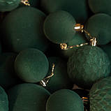 Новорічні ігнрашки набір "Оксамит" 40 шт. Смарагдовий. Подарунковий набір ялинкових кульок Кульки на ялинку, фото 2
