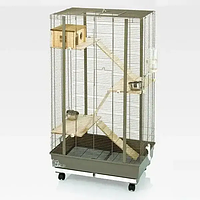 Чотириповерхова велика клітка на колесах для шиншил і тхорів з аксесуарами Fop Mary Charme (Фоп Мері Шарм)